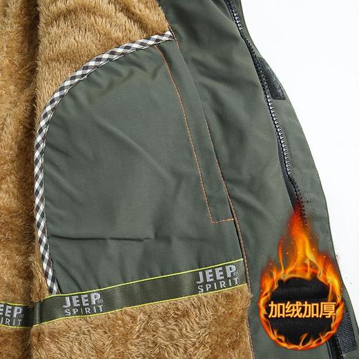JEEP SPIRIT男外套秋冬装夹克宽松大码男装加绒棉服HL6632 商品图3