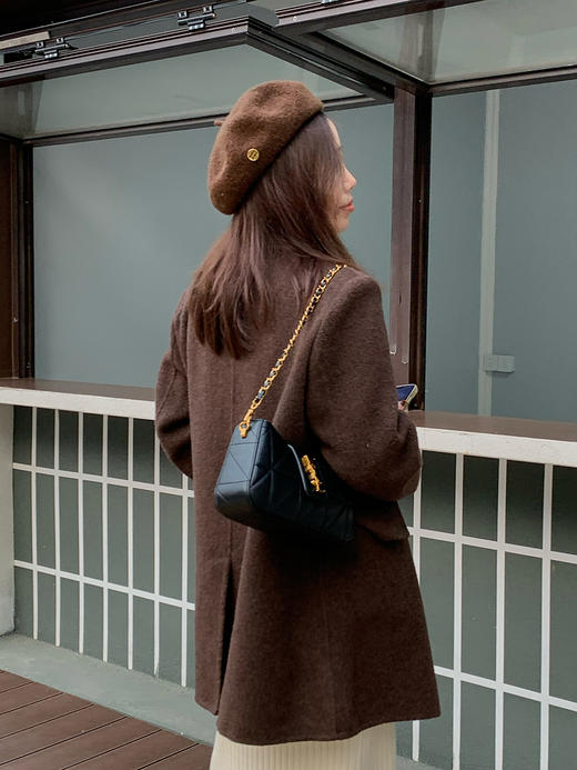 【百图lulu定制】【预售7天发】【一手长双面呢】随性 自在 羊毛双面呢大衣 商品图13