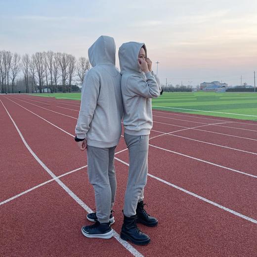 有机棉灰色连帽卫衣 休闲针织帽衫 亲子情侣款 儿童成人男女运动衣 适合春秋季外穿/冬季打底的基础款卫衣 素道敦煌天然有机彩棉织造 舒适安全健康 [漳州仓] 商品图4