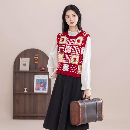 苏苏姐家迎新背心手工diy编织钩针莫兰迪6毛线团自制衣服材料包 商品图1