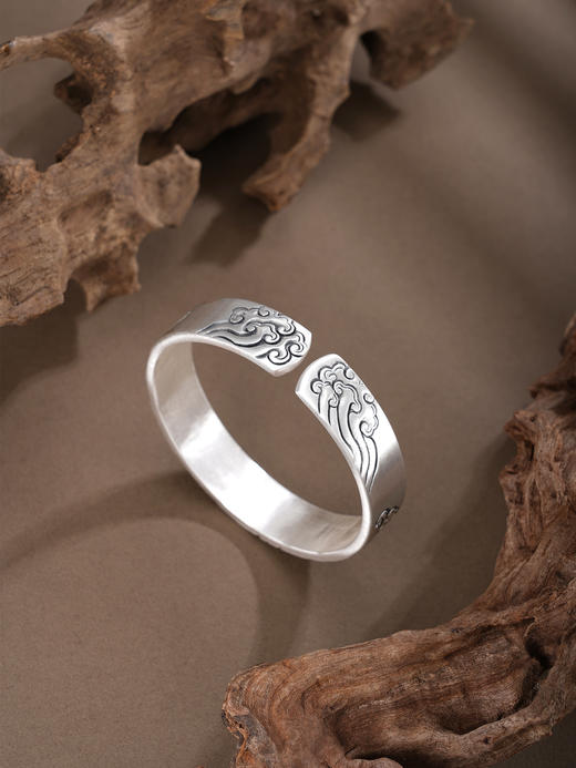 子佩集S999手工银【财源貔貅】手镯【55052252】原创设计 商品图7