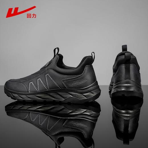 回力爸爸鞋子秋冬款软底休闲舒适防泼水皮面男鞋老年健步鞋老人鞋 商品图2