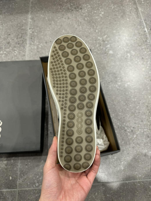 正品ecco爱步 编织系带休闲 低帮 时尚板鞋 黑色 尺码41 全新原盒0529 商品图4