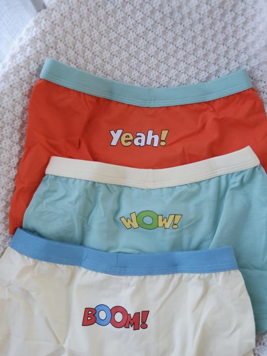 云仓【MQD正品】 5A抗菌 T猫79 儿童平角三条装 商品图4