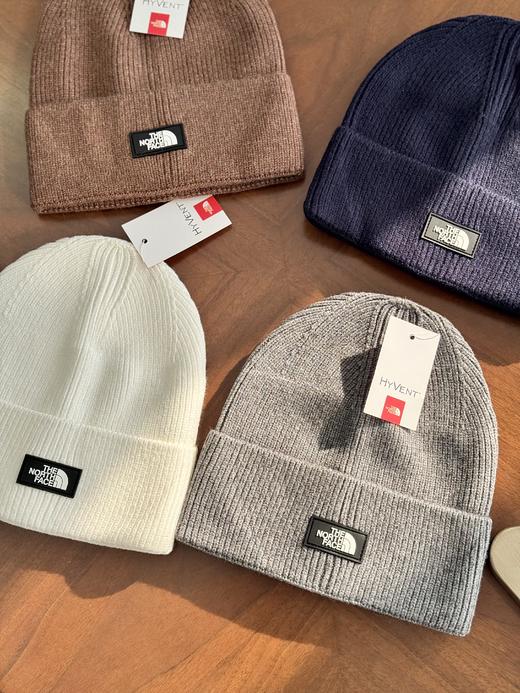 毒家渠道！！四色 男女同款！tnf硅胶标羊毛混纺冷帽毛线帽 商品图1