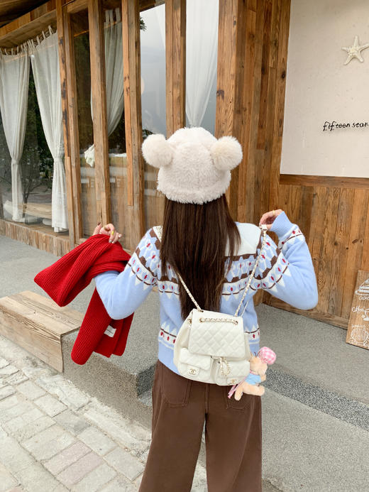 【169元任选2件】现货！蓝色费尔岛毛衣开衫 商品图13