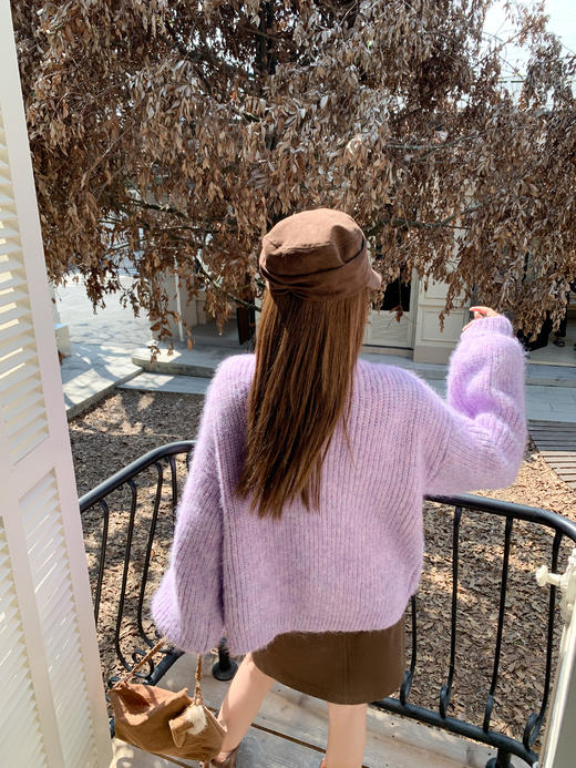 <曾小咸推荐> 现货秒杀！微信超特价！紫色v领毛衣开衫 日常219.99 立减120 秒杀99.99！ 商品图14