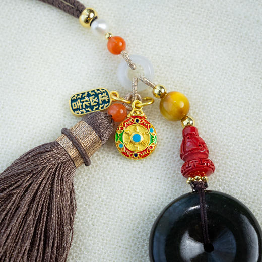 ²【安然水晶】泰山玉平安锁/扣系列LS171 （48小时鉴赏期） HM02-CRMM-ARSJ 商品图3