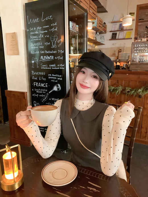 <曾小咸推荐> 现货秒杀！微信超特价！灰色娃娃领背心连衣裙 日常209.99 立减110 秒杀99.99！ 商品图8