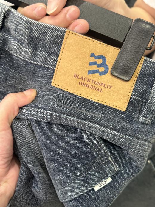 深蓝高腰阔腿牛仔裤显瘦百搭休闲长裤 商品图1