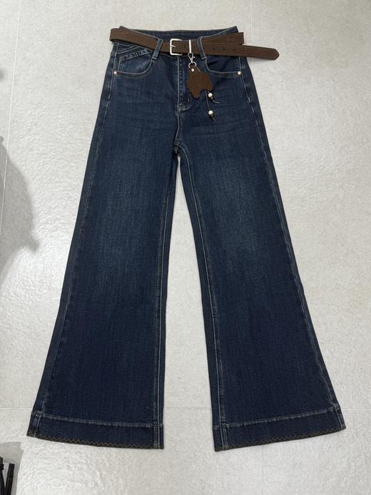 【门店同款】ENJOY冬季腰带挂饰磨毛喇叭裤 167044582 商品图0