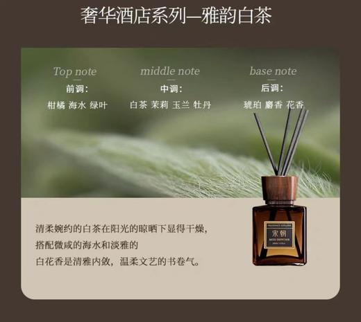 心选丨SC01宋朝香薰|奢华酒店系列 200ml/瓶无火香薰蜡烛室内家用持久精油 商品图7
