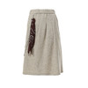 Famecoco范可儿优雅气质毛呢半身裙秋冬女高腰a字显瘦中长款加厚包臀裙半裙D198HA300 商品缩略图0