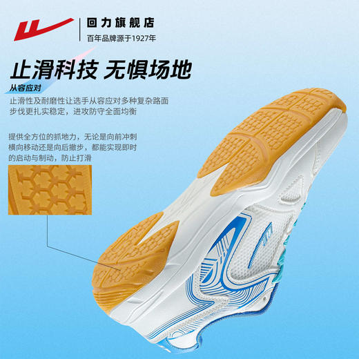 回力羽毛球鞋女2025冬季新款轻便软底跑鞋网面透气防滑减震运动鞋 商品图4