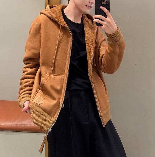 男款皮毛一體连帽外套zo014 商品图1