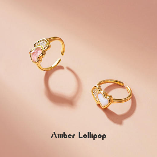 “明星同款 圣诞节礼物”安铂洛利 粉心絮语系列 芙蓉石爱心吊坠/耳钉/手链/戒指 商品图12