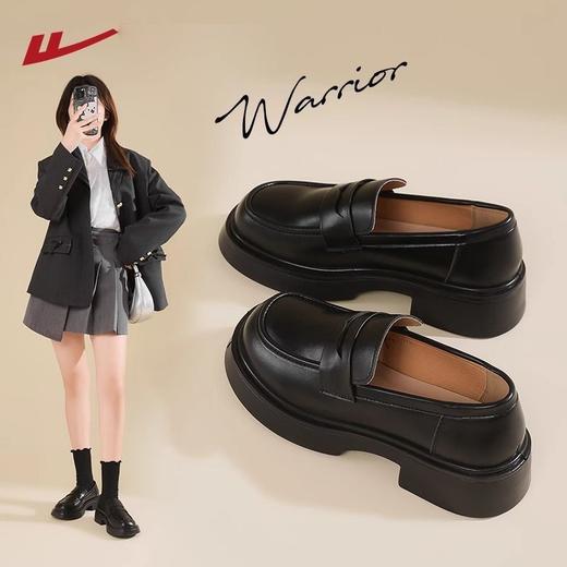 回力乐福鞋女2025秋季新款jk单鞋英伦风玛丽珍公主黑色厚底小皮鞋 商品图9