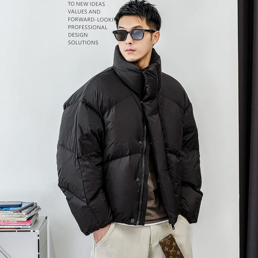 徐太浪【极寒过冬 蓬松感】立领面包羽绒服男休闲厚款防寒服外套 商品图2