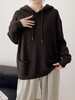 推荐款—（多色）面料有垂感口袋百搭连帽针织半拉链打底衫-喜出 商品缩略图3