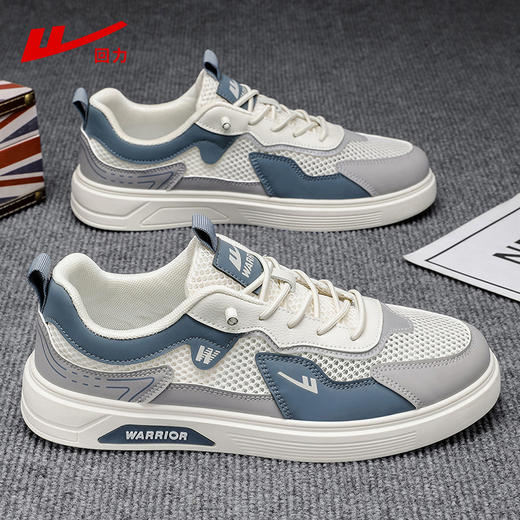 回力男鞋夏季新款网面透气板鞋男士百搭厚底鞋子软底运动休闲鞋男 商品图3