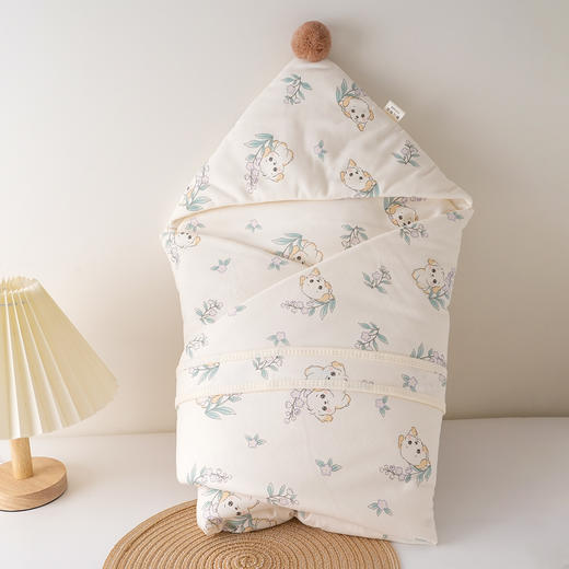 【A类品质面料柔软亲肤保暖】婴儿抱被纯棉春秋冬季新生儿包被初生宝宝襁褓小被子外出抱毯四季。jb 商品图0