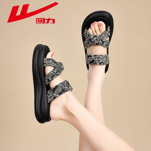 回力凉鞋女2025夏季新款公主风外穿厚底一字拖ins百搭沙滩凉拖鞋 商品图4