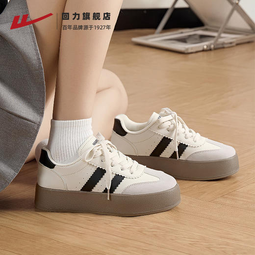 回力女鞋厚底德训鞋女2025新款爆款春季小白鞋休闲鞋子板鞋女 商品图3