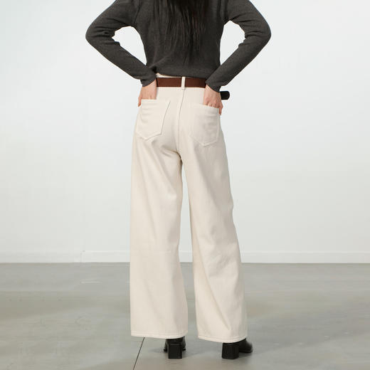 极简复合绒弯刀阔腿裤-纪念日百货门店同款168145959 商品图2