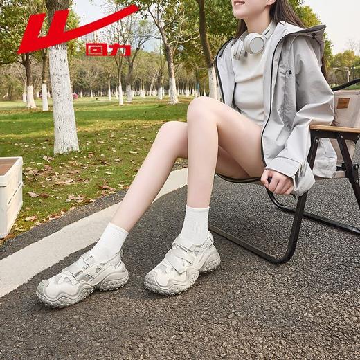 回力运动凉鞋女鞋2025新款秋季透气舒适户外鞋子镂空魔术贴老爹鞋 商品图2