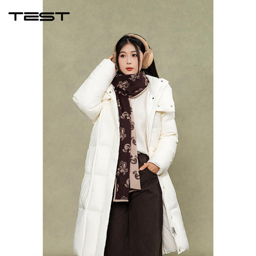 冬上新温柔通勤保暖气质长款连帽保暖羽绒服 2254025 商品图0