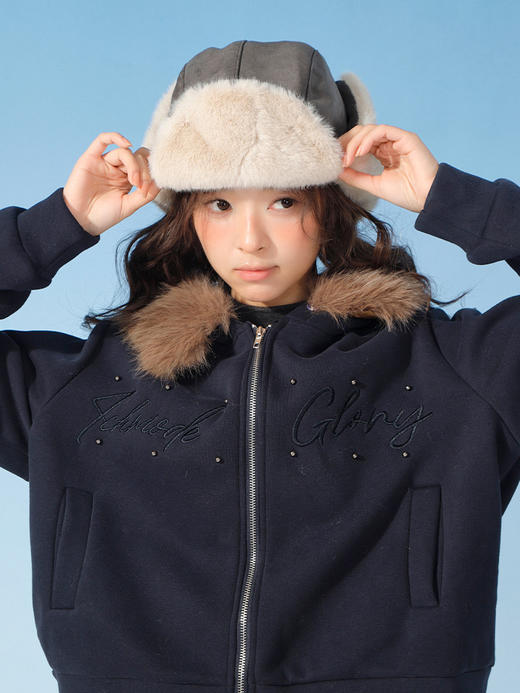 布标麂皮雷锋帽-纪念日百货门店同款167098901 商品图1