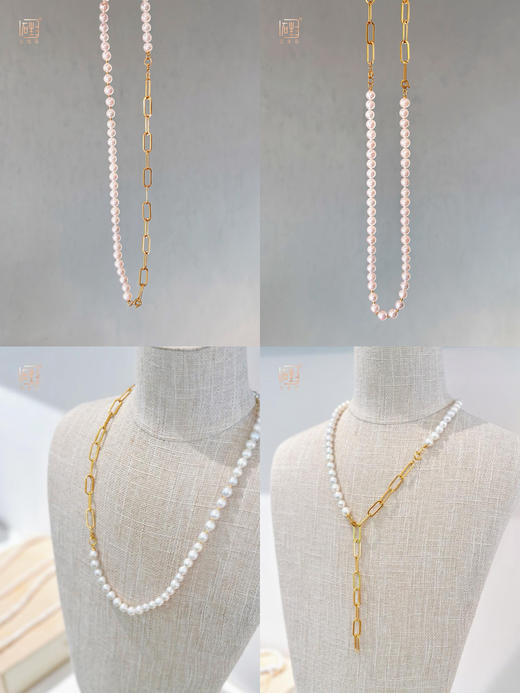 巴洛克珍珠“万能扣”金属项链/巴洛克珍珠“万能扣”O字金属款珍珠项链 商品图12