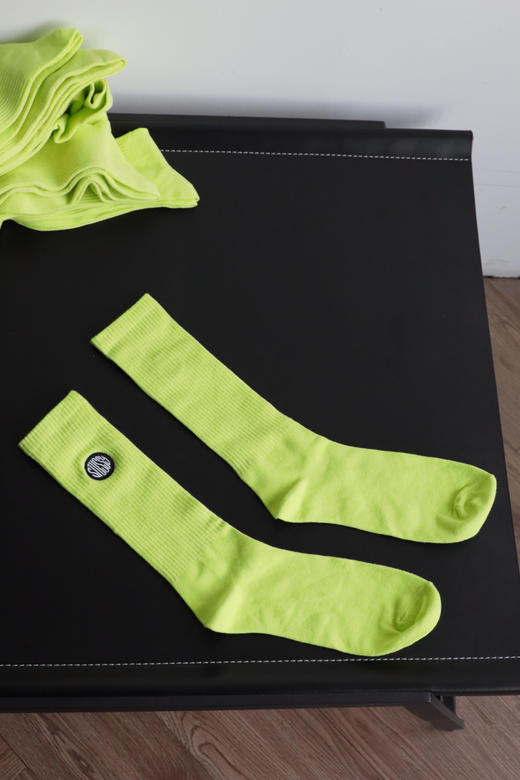 STU 元单 荧光色 棉线长筒堆堆袜 运动袜 41-45 PJ052 商品图3
