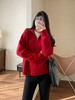 二店y 【JS3699138】圣诞新年战衣~小禾家 ，半拉链翻领加厚羊毛针织衫套头毛衣 商品缩略图3