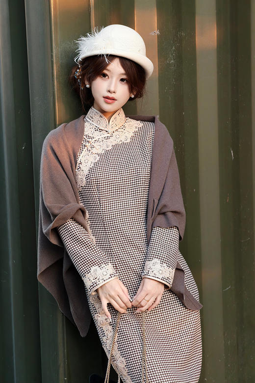 逸红颜周末小集市#法式优雅气质名媛,水貂毛&澳洲羊毛渔夫帽『羽仙』 商品图3