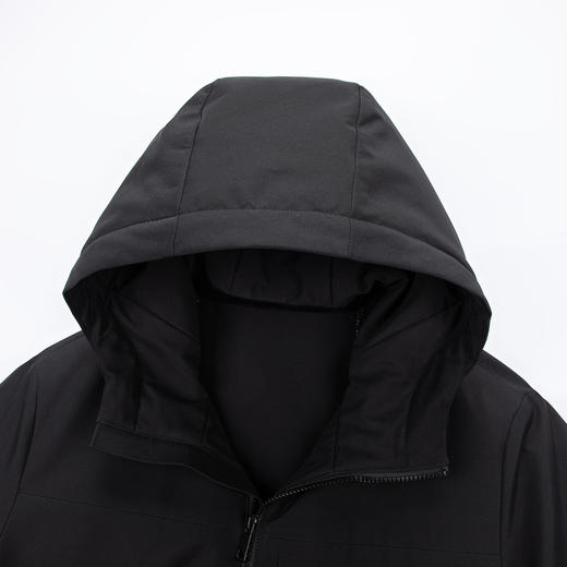 【90白鸭绒】罗蒙羽绒服男士连帽款纯色时尚休闲户外风格保暖防风羽绒外套 商品图4