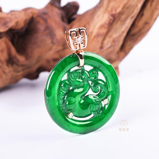 【龙腾】翡翠螭龙挂坠-GZ12409006 商品图2