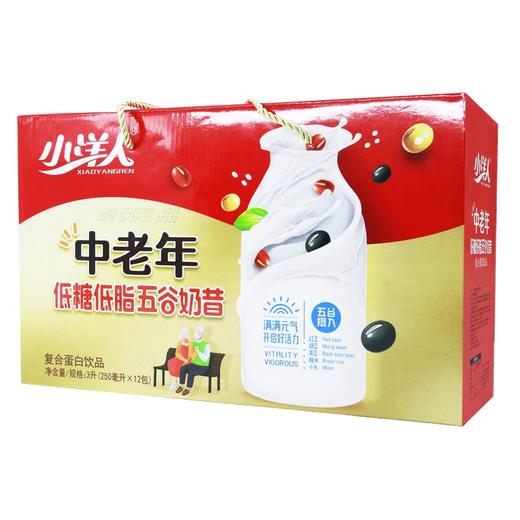 小洋人 中老年低糖低脂五谷奶昔250ml*12瓶 商品图2