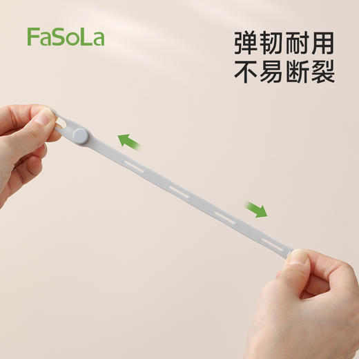 FaSoLa数据线收纳理线器充电线整理神器耳机缠绕束线绑带硅胶扎带 商品图4