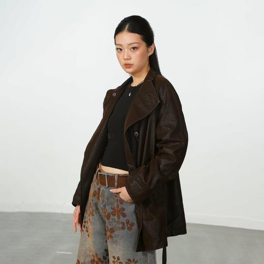 极简磨砂皮加绒外套-纪念日百货门店同款167945428 商品图1