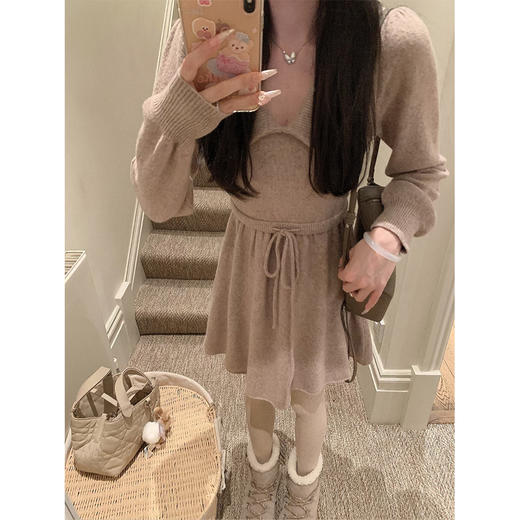 金蘑菇菇  日系女友感 娃娃裙 / 乖乖牌内搭针织裙 商品图1