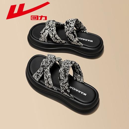 回力凉鞋女2025夏季新款公主风外穿厚底一字拖ins百搭沙滩凉拖鞋 商品图8