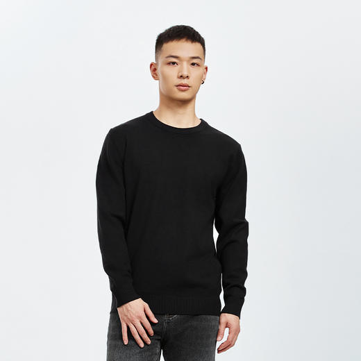 【新品上新】HX 冬季圆领毛衫保暖S107444196101/02 商品图6