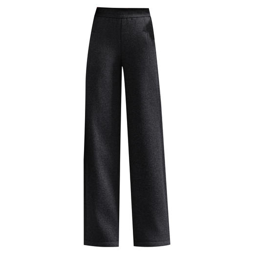 「自」全新升级【铂金会员183/天猫249/差价66】(94436)洛诗琳毛呢窄版阔腿裤2025冬季百搭加绒加厚保暖休闲裤女 商品图4