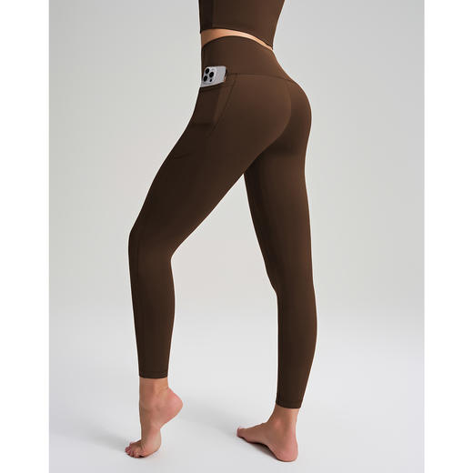 跃牌【安琪拉系列】新款加绒加厚瑜伽提臀裤蜜桃臀带口袋高弹紧身裤CK-5148 商品图3