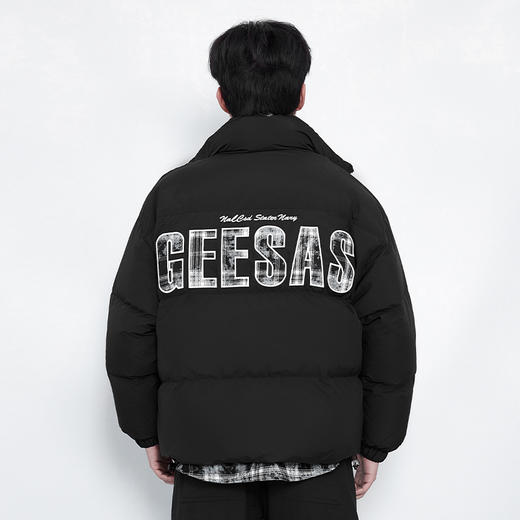 【新品上新】HX 冬季假两件短款立领羽绒服潮流C100440039101 商品图4