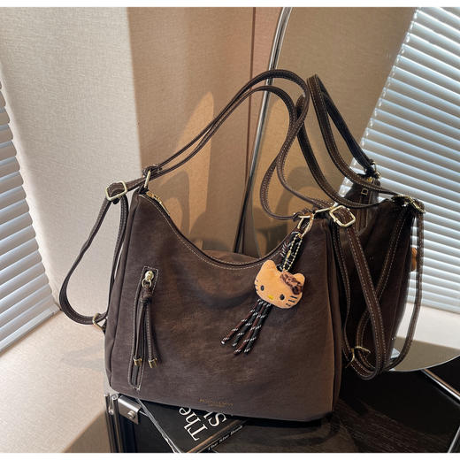 【YW】无忧购休闲复古大容量女式双肩包多用单肩托特包FH0896（截单后3-5天发货) 商品图1