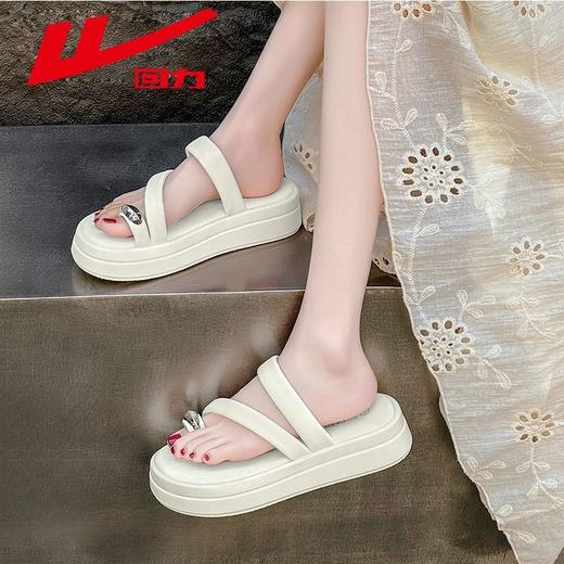 回力凉拖鞋女夏季2025新款时尚高级感配裙子外穿厚底夹趾凉鞋女款 商品图4