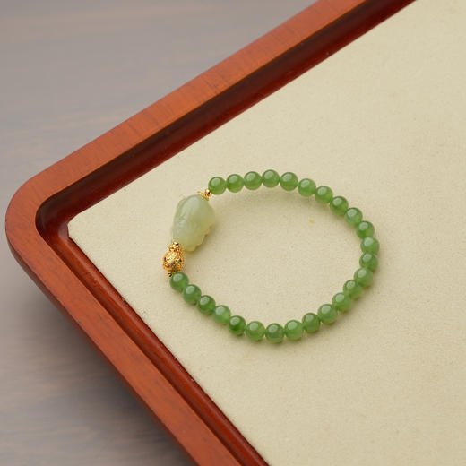 ² 【安然水晶】青玉/碧玉手串系列（鼠/兔/猪）LS-448（48小时鉴赏期） HM02-CRMM-ARSJ 商品图2