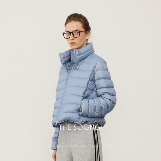 THESOONG"排骨羽绒"90白鹅绒7针间线保暖立领羽绒服HWYRF8287 商品图4